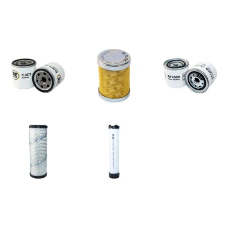 Filter kit for Case 28 Air Oil Fuel Filters with Perkins Engine