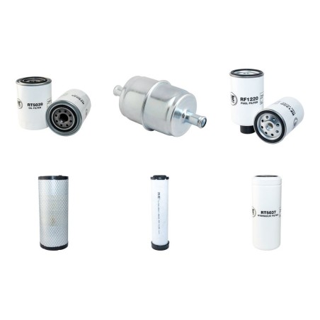 Filter kit for Case Poclain 40 XT with Case 4-390 Diesel Engine