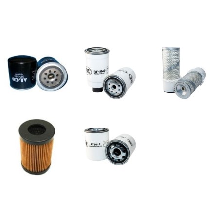 Filter kit for Case 121 B with Perkins Engine