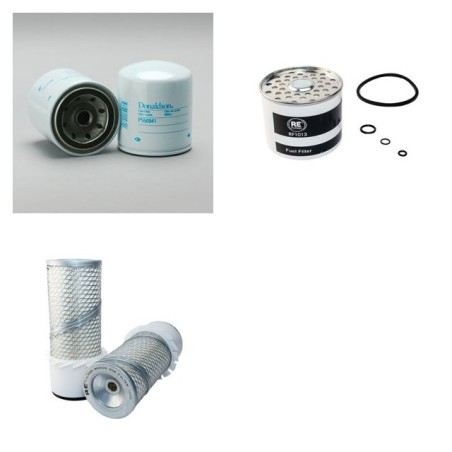 Filter kit for Case 121 B PLUS Air Oil Fuel Filters with Perkins UA 80892 Engine
