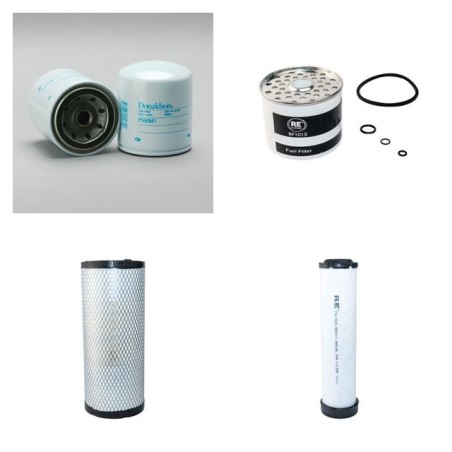 Filter kit for Case 121 D Air Oil Fuel Filters with Perkins Engine  YR 2002-