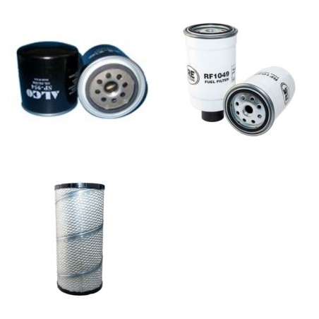 Filter kit for Case 321 B Air Oil Fuel Filters with Perkins Engine