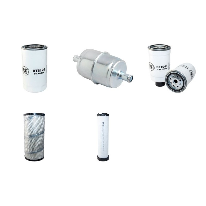 Filter kit for Case 440 CT Air Oil Fuel Filters with Case 445T / M2 Engine