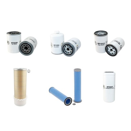 Filter kit for Case Poclain 450 C with Case Engine