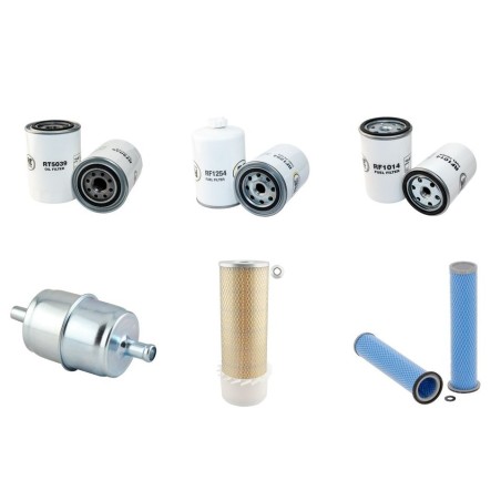 CASE 580 K Filter Service Kit Air Oil Fuel Filters w/Cummins  Eng.