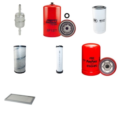 Filter kit for Case 580 N with CNH 445T / M3 Engine  YR 2010-
