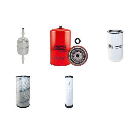 Filter kit for Case 580 N with CNH 445T / M3 Engine  YR 2010-