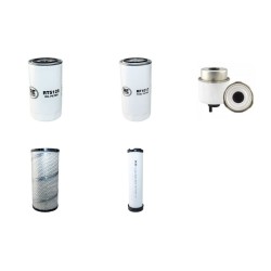 Filter kit for Case 580 SUPER R Serie 3 Air Oil Fuel Filters with CNH 445T/M2 Engine  YR 2009-