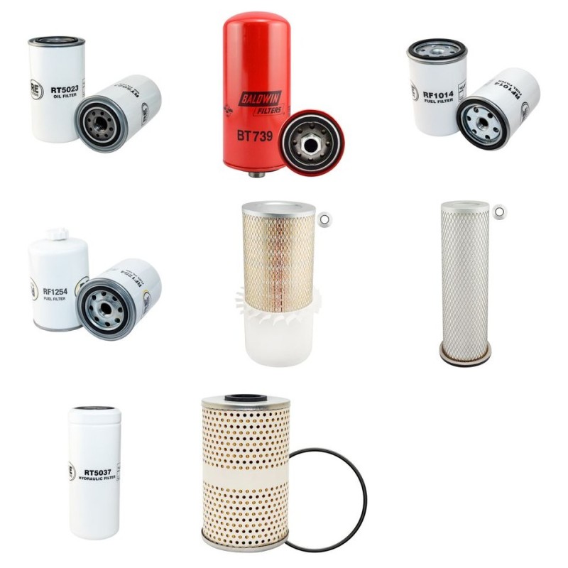 CASE 621 (B) (Loader) Filter Service Kit w/Cummins /CASE 6T-590 Eng.