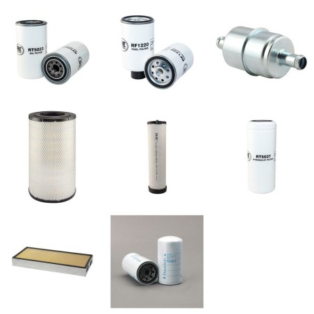 Filter kit for Case Poclain 621 C with Cummins/Case 6T-590 Engine