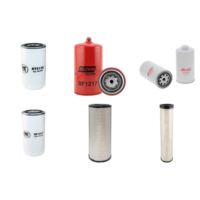 Filter kit for Case 621 E/ET3 (Loader) Air Oil Fuel Filters with Cummins TIER III Engine  YR 2009-