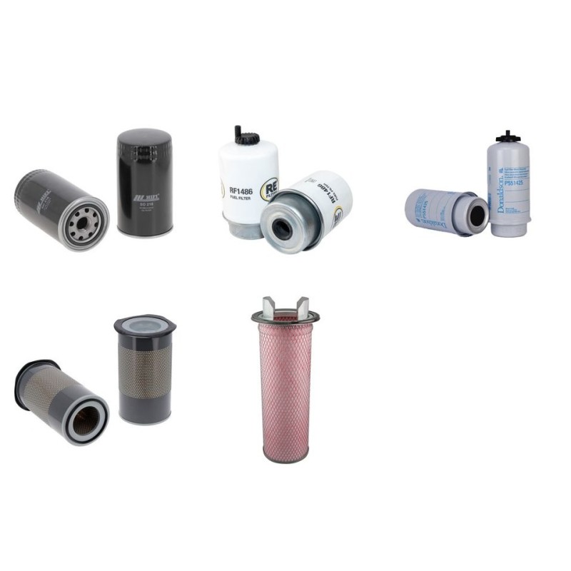 CASE MXM 130 Filter Service Kit Air Oil Fuel Filters w/CNH BASILDON 675TA/M2 Eng. SN  -MOTFA097480   131 CH