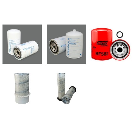 Filter kit for Case 1150 B Air Oil Fuel Filters with Case 451 Engine
