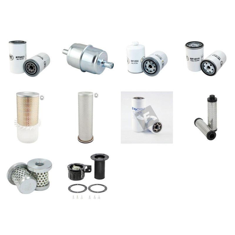 CASE 1188 Filter Service Kit w/Cummins 6T590 Eng.   YR  1996-