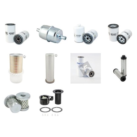 Filter kit for Case 1188 with Cummins 6T590 Engine  YR 1996-