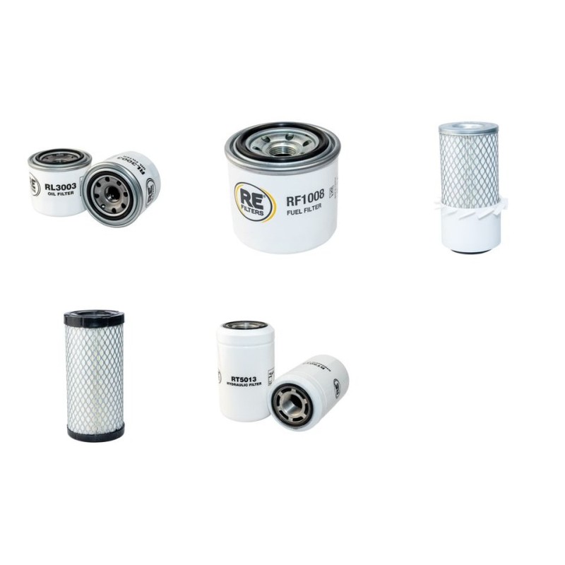 Filter kit for Case 1825 with Kubota Engine