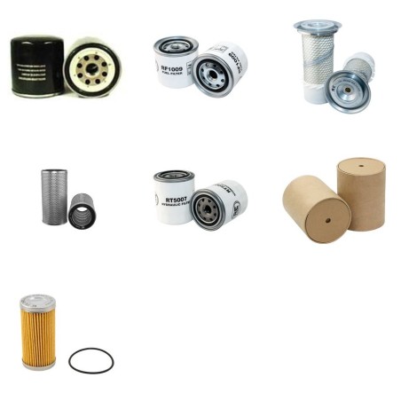 Filter kit for Case Poclain 9007 with Isuzu 4Bg1 / 4Jb1 Engine