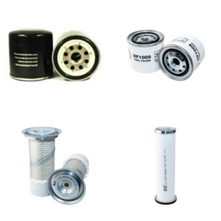 CASE 9007 Filter Service Kit Air Oil Fuel Filters w/ISUZU Eng.   YR  2004-