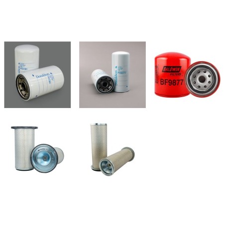 CASE 9021 Filter Service Kit Air Oil Fuel Filters w/ISUZU 6BG1 Eng.