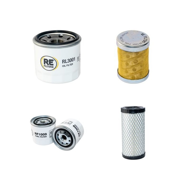 Filter kit for Case (Poclain) CX 15 with Yanmar Engine Air, Oil, Fuel Filters