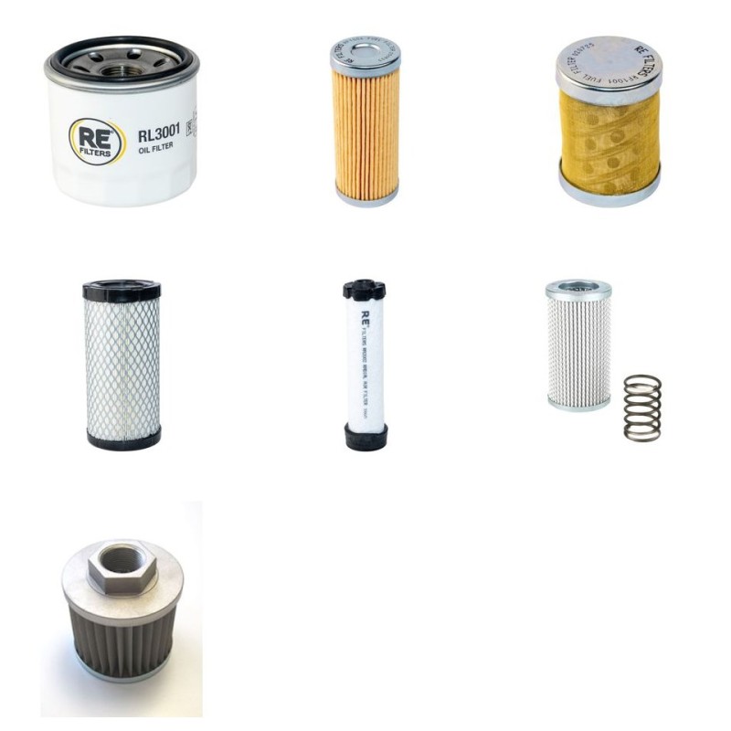 CASE CX 16 B Filter Service Kit w/Yanmar 3TNE74 Eng.   YR  2009-