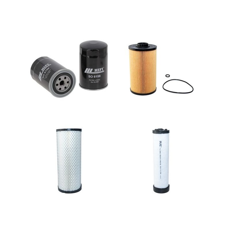 Filter kit for Case CX 75 C TIER IV Air Oil Fuel Filters with Isuzu AP-4LE2X TIER IV Engine