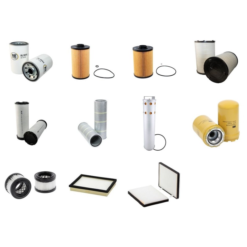 Filter kit for Case CX 240 B TIER III with Isuzu Engine