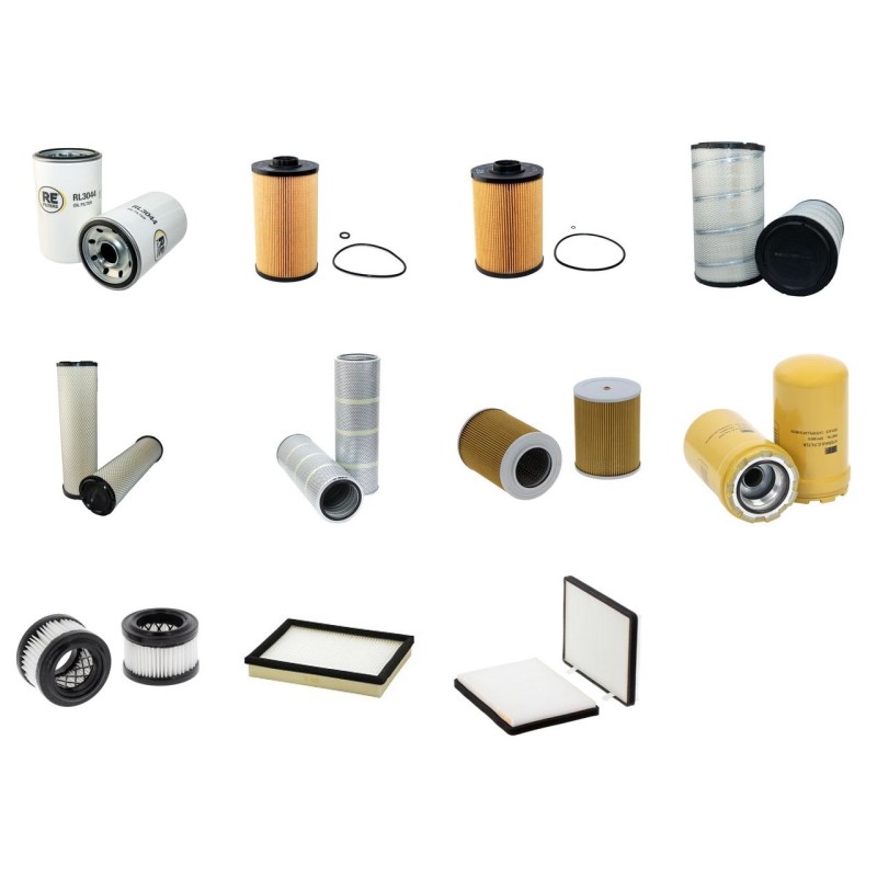 Filter kit for Case CX 290 B TIER III with Isuzu 6HK1YSS Engine  YR 2008-