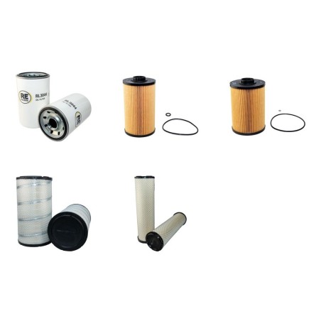 Filter kit for Case CX 290 B TIER III Air Oil Fuel Filters with Isuzu 6HK1YSS Engine  YR 2008-