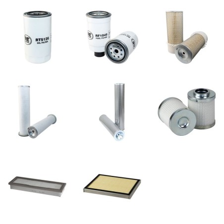 CASE WX 125 Filter Service Kit w/CASE 439TA-M2 Eng.   YR  2005-2008