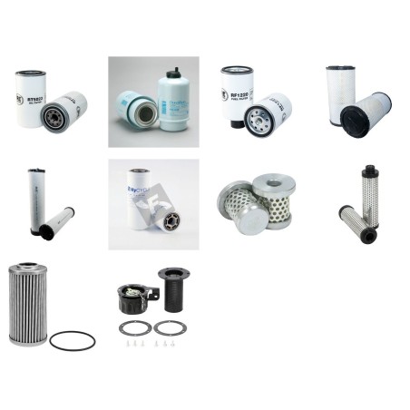 Filter kit for Case WX 170  with Cummins Engine Serial No -23600 YR 2002-