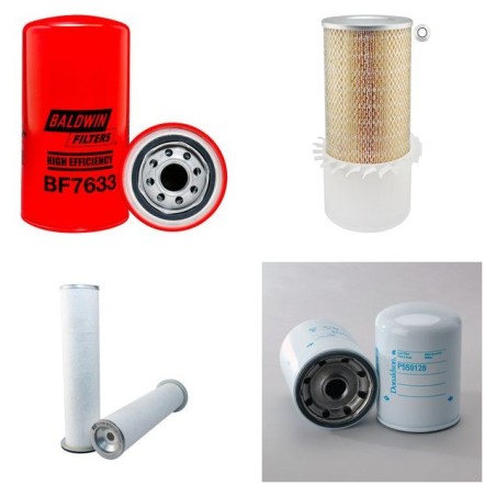 Cat 206B Filter Service Kit - Air - Oil - Fuel Filters