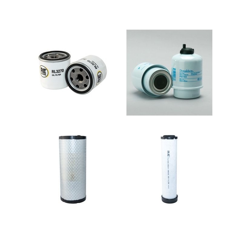 Filter kit suitable for CAT 257B (DELTALOADER) with Perkins 3024C Engine Air Oil Fuel Filters