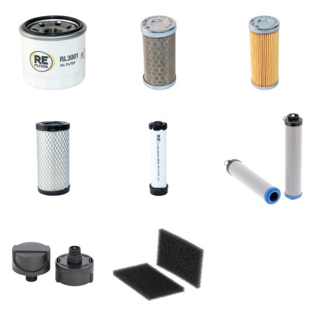 Filter kit suitable for CAT 301.4C with Yanmar 3TNV76 Engine YR 2012-