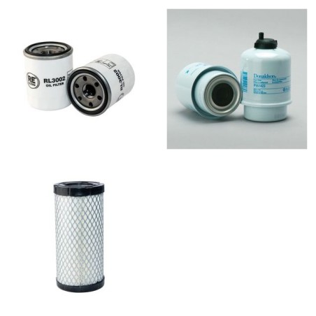 CATERPILLAR 301.6 C Filter Service Kit w/Mitsubishi L 3E Eng. Air, Oil, Fuel Filters