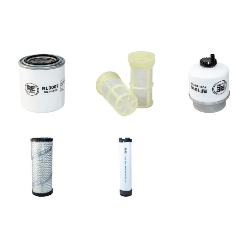 CATERPILLAR 303 C CR Filter Service Kit w/Mitsubishi S3Q2 Eng. Air, Oil, Fuel Filters