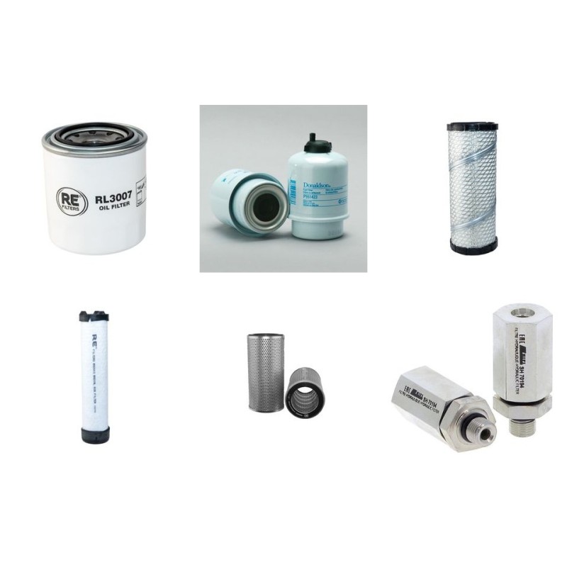 Filter kit suitable for CAT 304CR with CAT 3044C Engine Serial No ANR1-