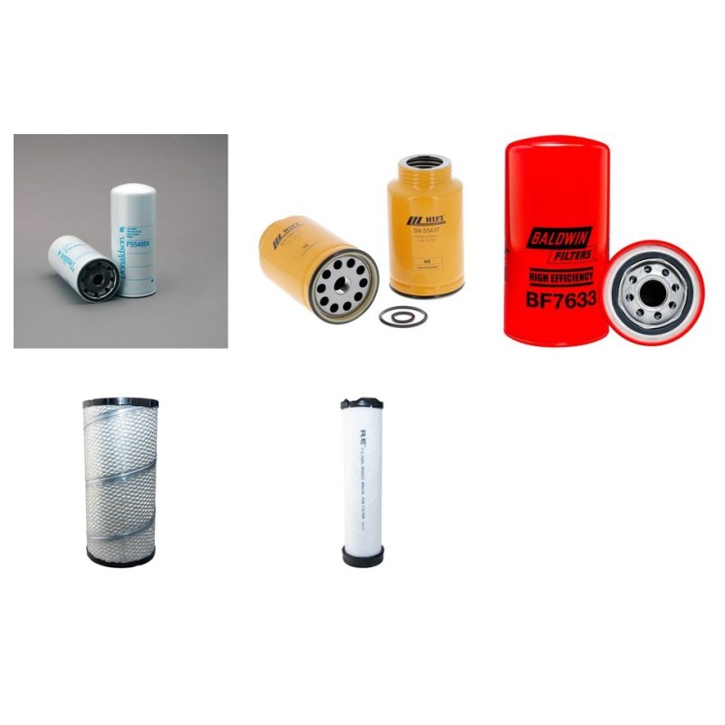Filter kit suitable for CAT 312D(L) with CATERPIILAR C 4.2 ACERT Engine Air Oil Fuel Filters