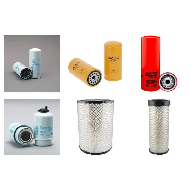 Filter kit suitable for CAT 320B with CAT 3116 Engine Serial No 6DN/8FN/7JR/6Lwith 2ES/1ZS Air Oil Fuel Filters