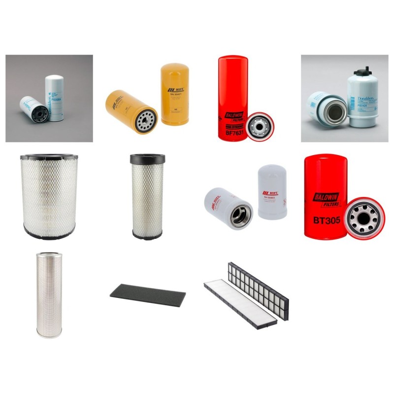 Filter kit suitable for CAT 322B with CAT 3116 Engine Serial No 6DN/8FN/7JR/6Kwith 2ES/1ZS