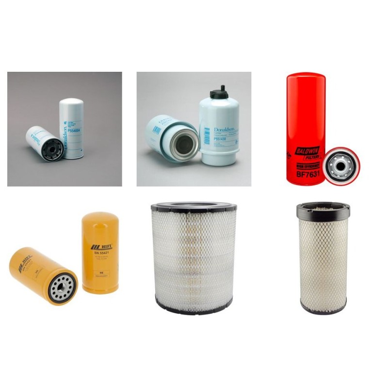 Filter kit suitable for CAT 322B-LN Serial No 1ZS942 Air Oil Fuel Filters
