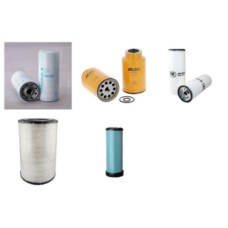 Filter kit suitable for CAT 325D with CAT C7ACERTIII Engine YR 2008- Air Oil Fuel Filters
