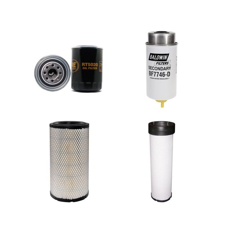 Filter kit suitable for CAT D5G with Mitsubishi 3046T Engine Air Oil Fuel Filters