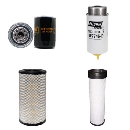 CAT D 5 G Filter Service Kit Air Oil Fuel Filters w/Mitsubishi 3046T Eng.