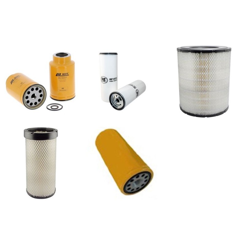 Filter kit suitable for CAT D6R with CAT C 9 Engine Air Oil Fuel Filters
