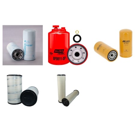 Filter kit suitable for CAT PM102 with C 7 ACERT Engine Air Oil Fuel Filters