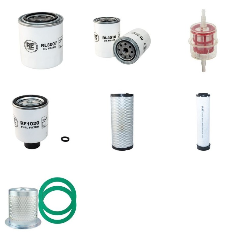 COMPAIR-HOLMAN DLT 0206 Compressor Filter Service Kit with  Kubota D 1105 Eng