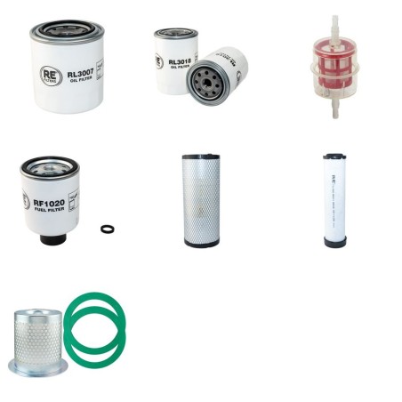 COMPAIR-HOLMAN DLT 0206 Compressor Filter Service Kit with  Kubota D 1105 Eng