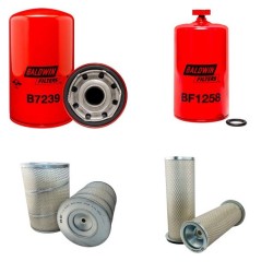 DAEWOO MEGA 250-V  Filter Service Kit Air Oil Fuel Filters w/D 1146T TIER 1 Eng. SN   1001-2000