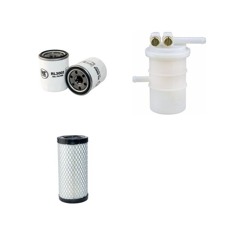 DAEWOO SOLAR 015 VT Filter Service Kit Air Oil Fuel Filters w/Mitsubishi L3E Eng.   YR  2004-